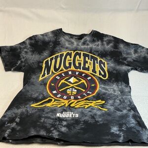 Black Tie-Dye Short Sleeve Tee sz L 0852